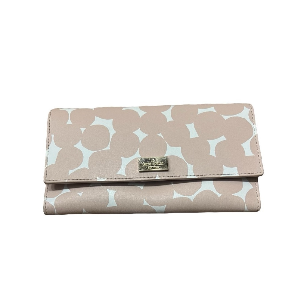 KATE SPADE Mollie Putnam Splodge Cyra Dot Large Flap Wallet